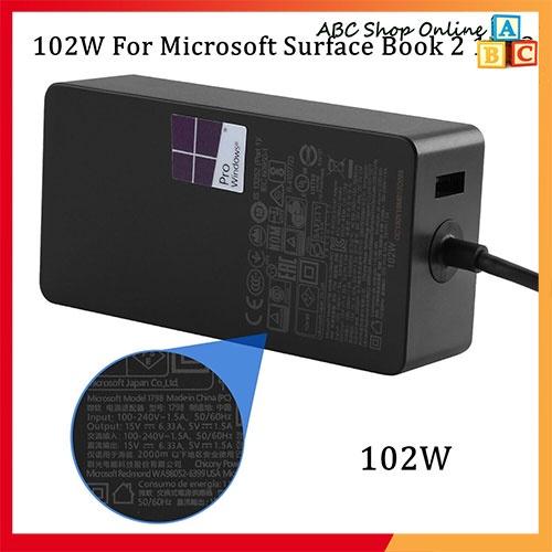 Sạc Dùng Cho Microsoft Surface Book, Book 2, Laptop, nguồn adapter 102W