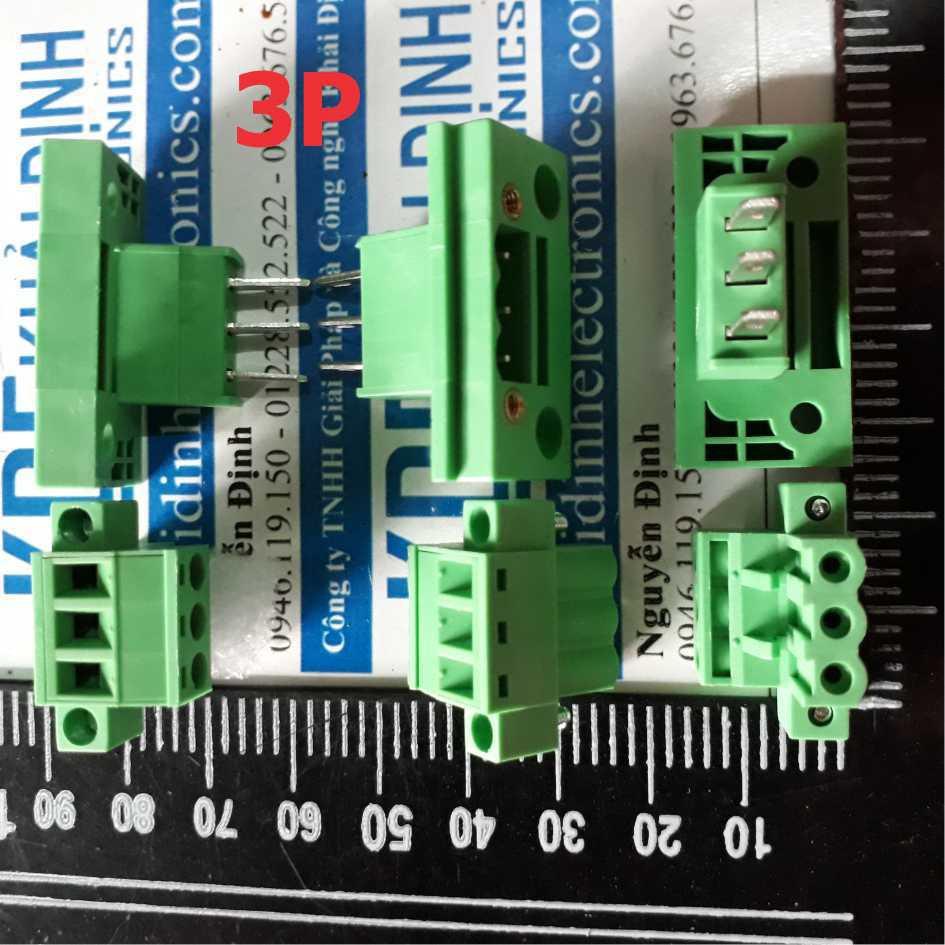 DOMINO, TERMINAL ĐẦU NỐI 2EDGWB5.08 5.08MM ĐẦU ĐỰC + CÁI 2P/3P/4P/5P/6P kde2215