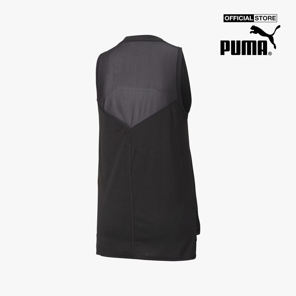 PUMA - Áo thun thể thao nữ sát nách Mesh Panel Training 519485