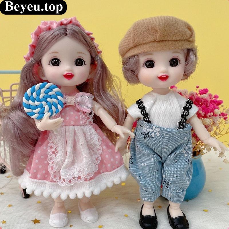 Bộ Đồ Chơi Búp Bê 17cm Xinh Xắn Cho Bé - Kiểu 3