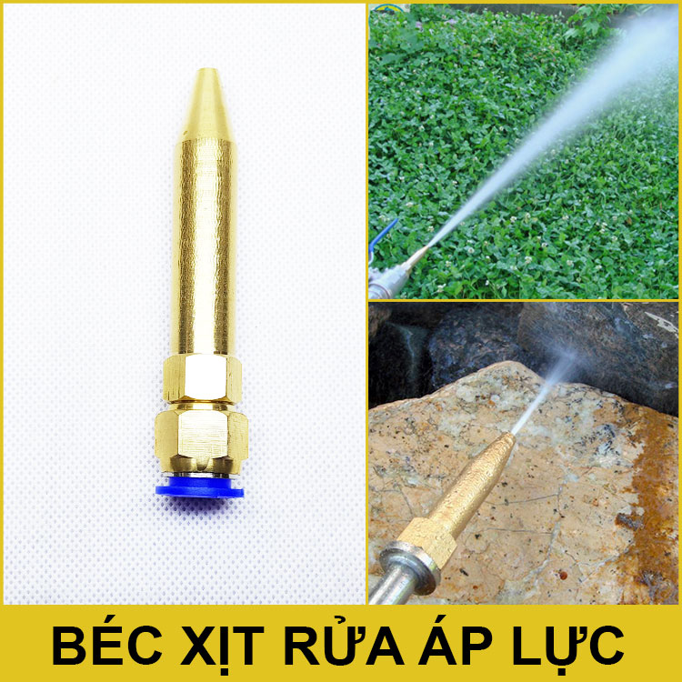 Béc đồng 1 tia xịt rửa xe máy lạnh 80mm