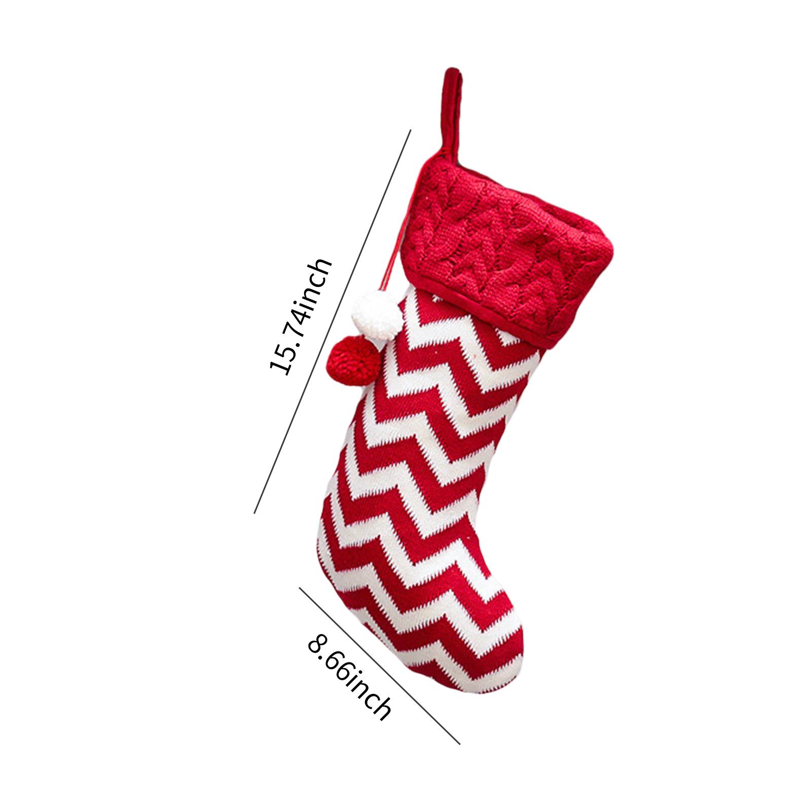 Vớ Treo Dệt Kim Cho Trang Trí Giáng Sinh Và Ngày Lễ Gia Đình Xmas