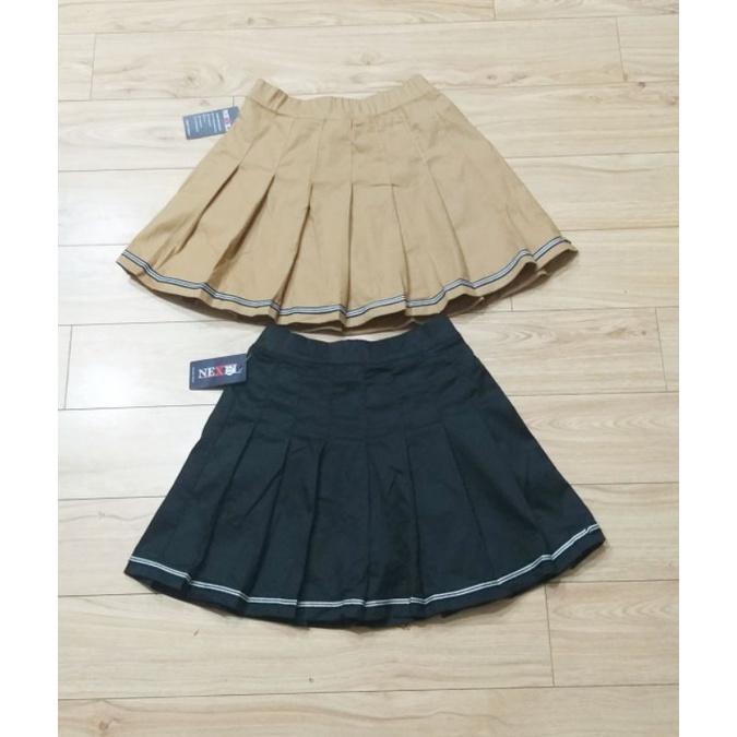 Chân váy kaki xòe xếp ly liền quần size đại cho bé 24-48kg, loại 1