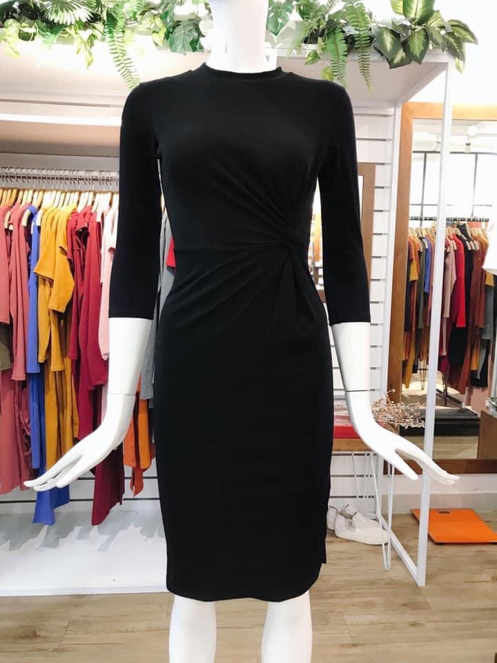 F842 Đầm ôm thiết kế xoắn eo
