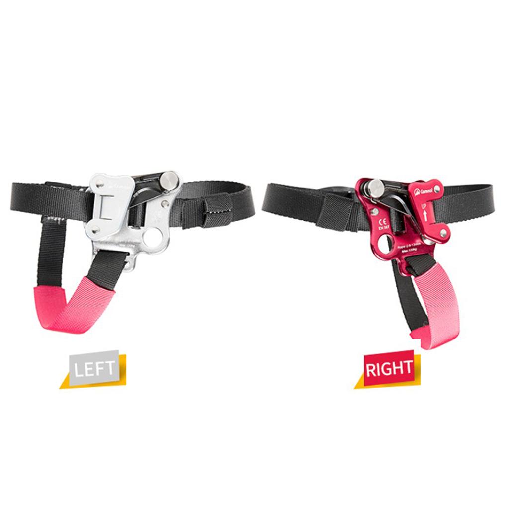 Outdoor Foot Ascender Tree Rock Climbing Riser Mountaineering Carving Rope Gear