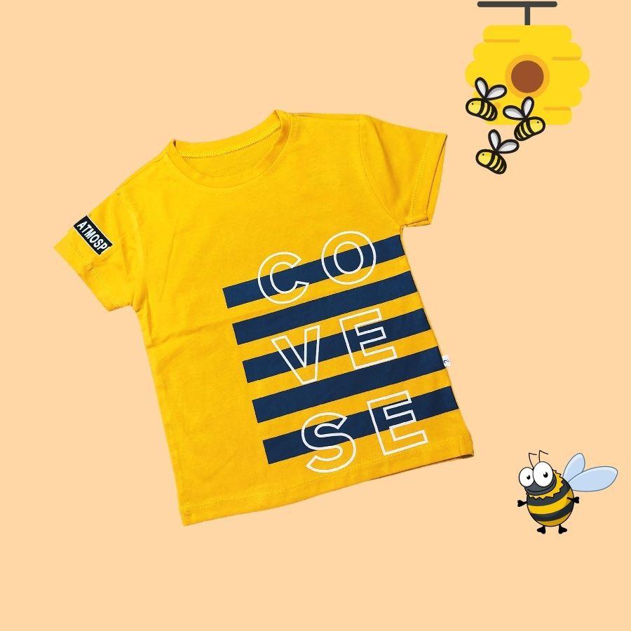 Áo thun bé trai thoáng mát thấm hút mồ hồ chất áo phông cho bé 1-6 tuổi Cotton Cao Cấp KidCat Made in VietNam