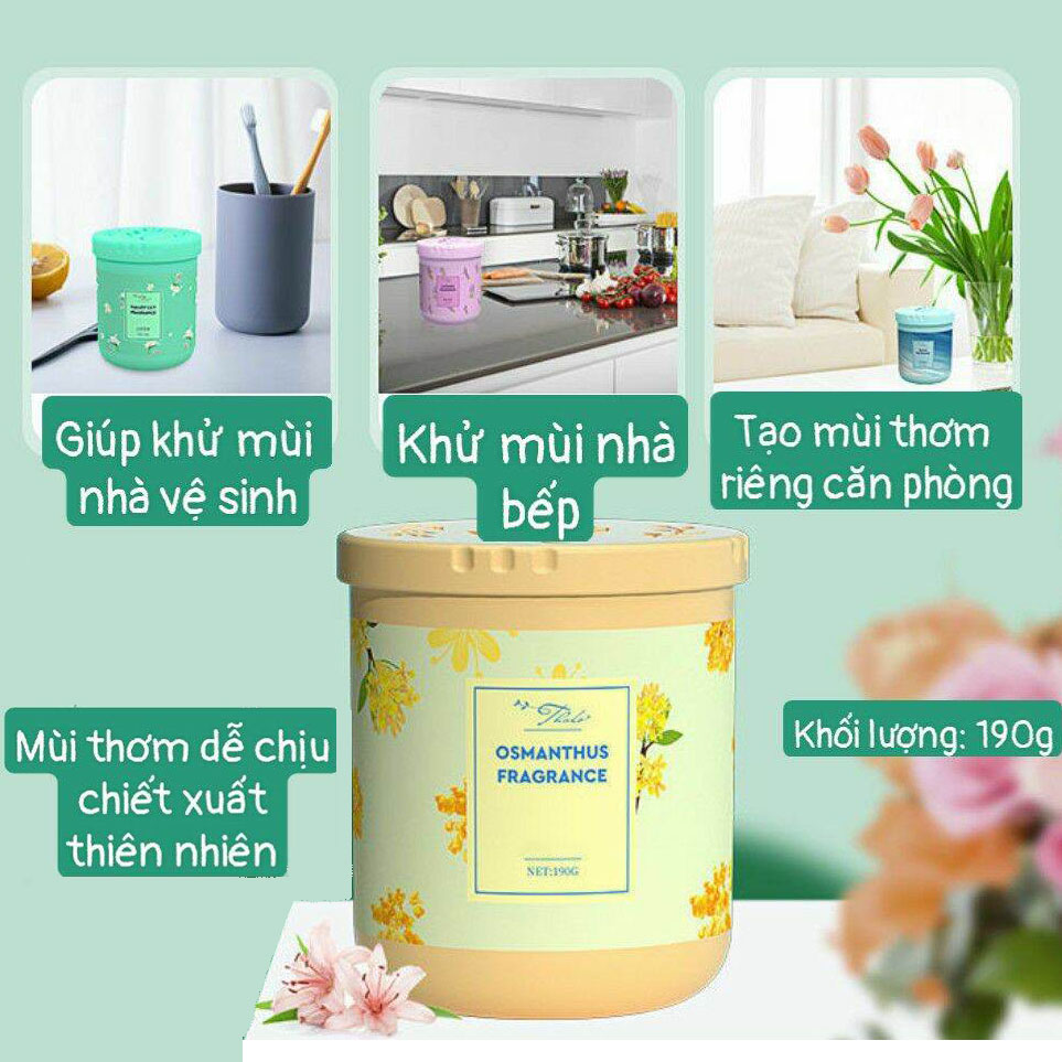 Sáp Thơm Phòng Fragrance 190G để phòng, ô tô, tủ quần áo, toilet (giao ngẫu nhiên)