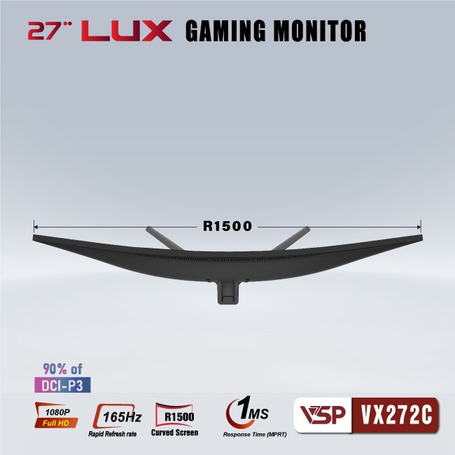 Màn Hình Cong VSP VX272C ( 27inch/165Hz/1500R/VA/1ms ) - Hàng Chính Hãng