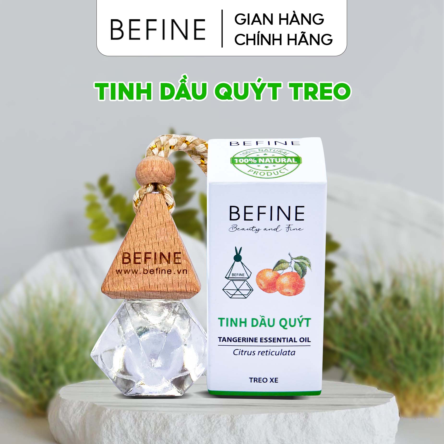 Tinh dầu quýt treo tủ quần áo Befine