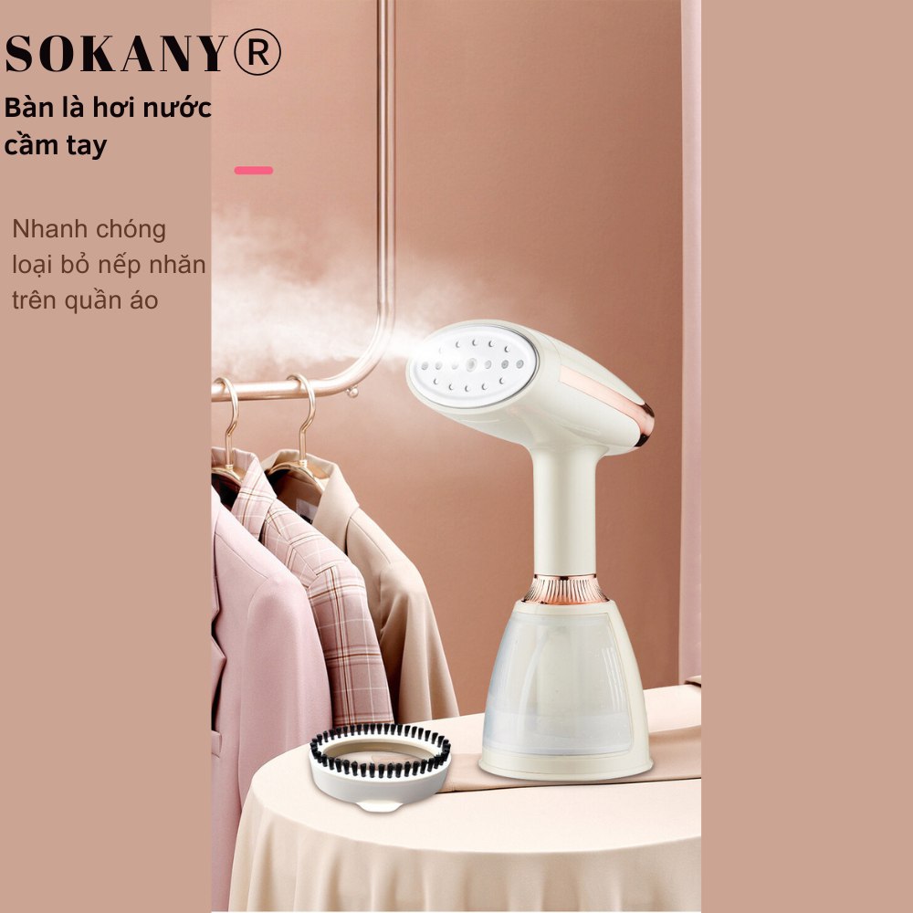 Bàn Là Hơi Nước Cầm Tay Cao Cấp SOKANY SK-12003, Công Suất 1500W, Tiện Lợi Ủi Nhanh Mọi Loại Vải - HÀNG CHÍNH HÃNG - DELIYA