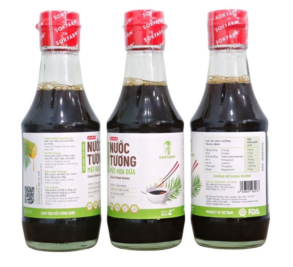 NƯỚC TƯƠNG MẬT HOA DỪA - 200ML