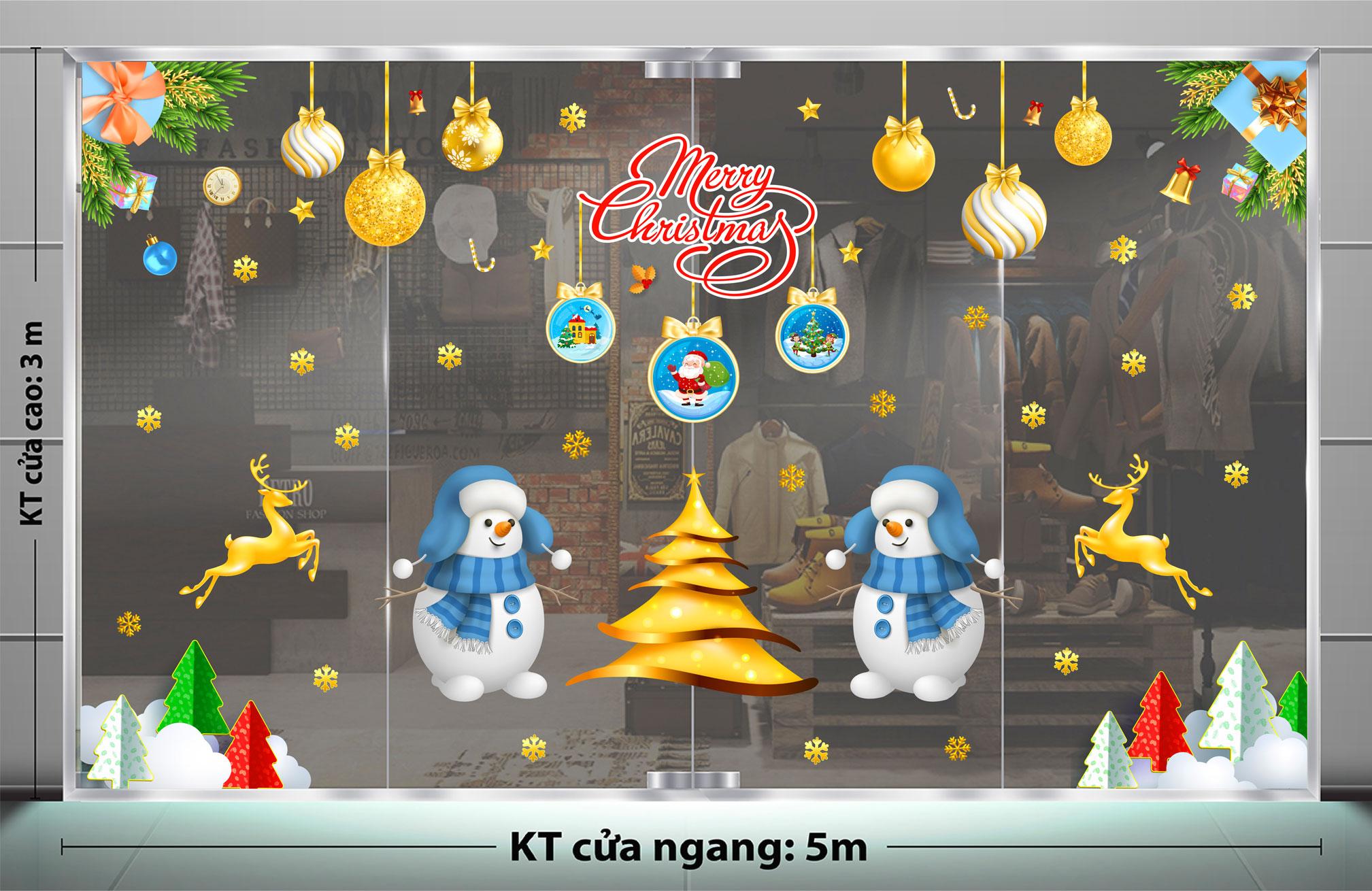 Decal trang trí NOEL 2024 combo số 142