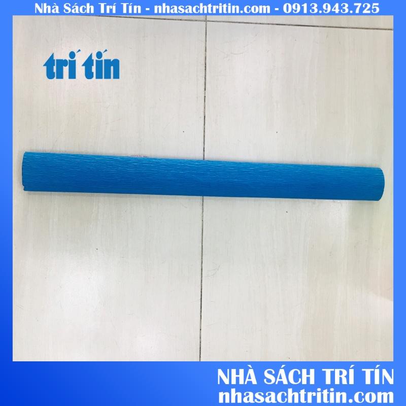 Cuộn giấy nhún giấy nhăn làm hoa giấy đủ màu sắc size 50cm x 250 cm (vpp TRÍ TÍN)