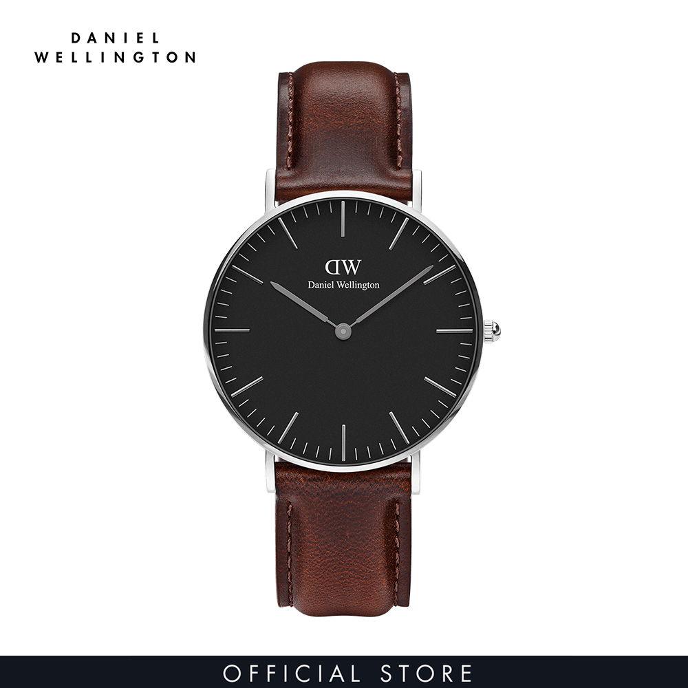 Đồng hồ Nam, Nữ Daniel Wellington dây da - Classic Bristol 36mm DW00100143