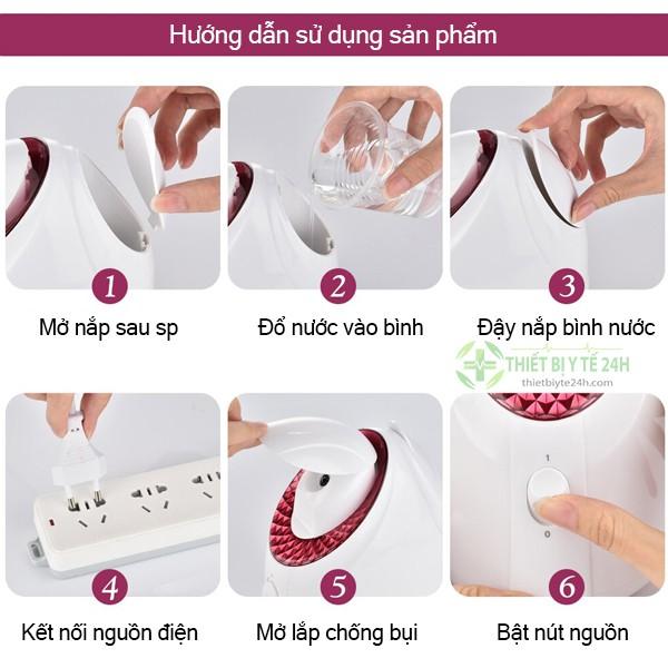 Máy Xông Hơi Da Mặt ION, Nano Cao Cấp, Máy Xông Hơi, Xông Mặt