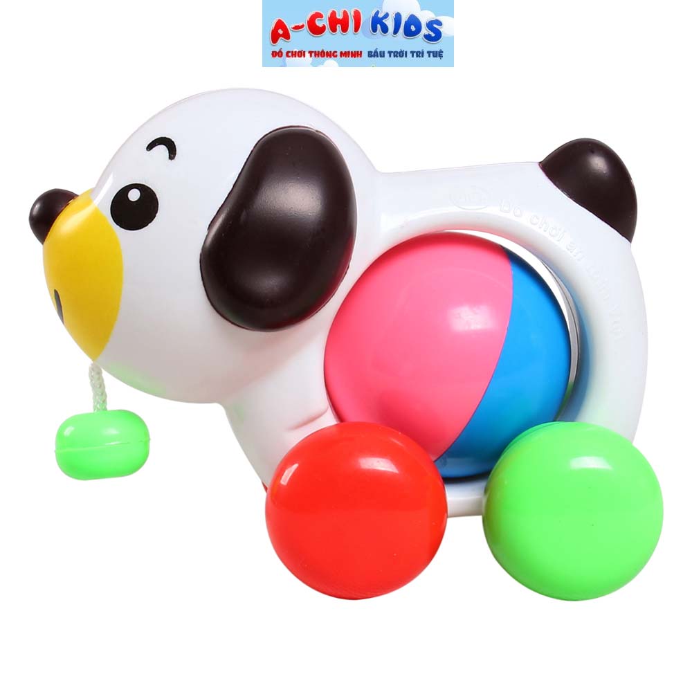 Đồ Chơi Thú Cưng Cún Ngố Tinh Nghịch - Có Dây Kéo Lục Lạc Tăng Khả Năng Vận Động Cho Bé Từ 1 Tuổi