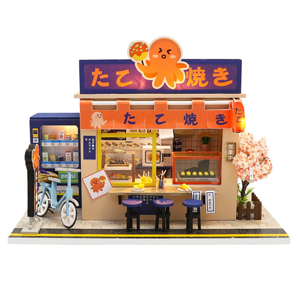 Handicraft Mini Dollhouse Kit Creative Room No Dust Cover For Kids Birthday Gift