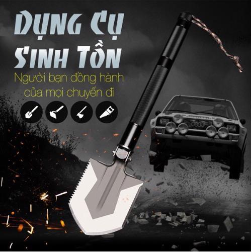 Dụng cụ sinh tồn 4 in 1 dành cho dân đi phượt leo núi - Home and Garden