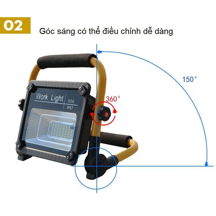 Đèn Led Siêu Sáng Kiêm Sạc Dự Phòng W726