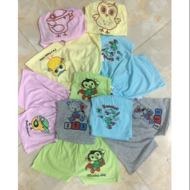 Quần đùi cotton cho bé trai /bé gái 8- 15kg