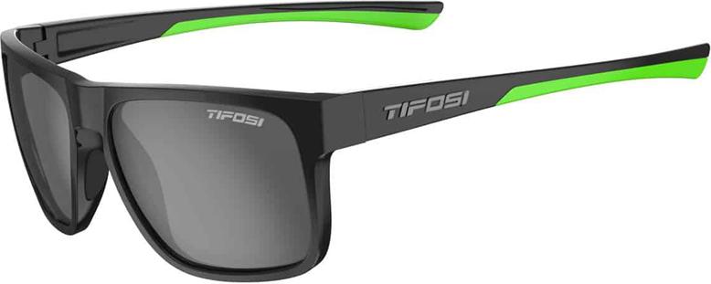 Kính mát thể thao Unisex Tifosi Swick - Gọng Satin Black/Neon, Tròng Phân Cực Smoke Polarized