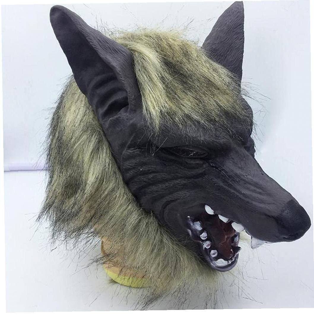 Mặt nạ đầu sói halloween mặt nạ người sói nguyên mặt