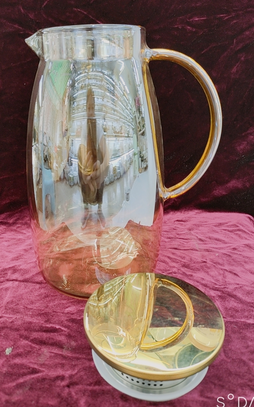 BÌNH THỦY TINH CHỊU NHIỆT 1,6L MÀU VÀNG