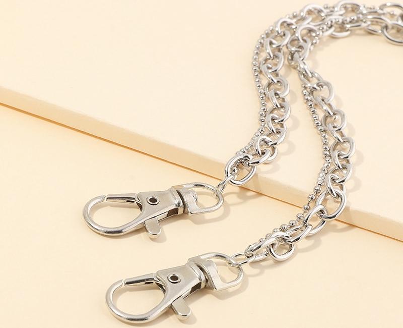 Dây xích đeo quần 2 tầng unisex