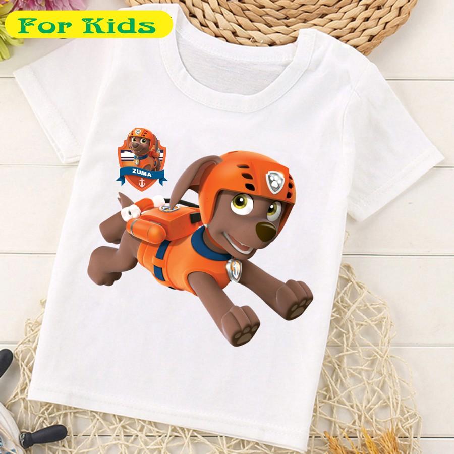Áo thun đội chó cứu hộ - Paw Patrol tay ngắn cho bé