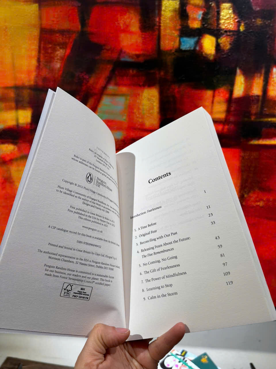 Sách - Fear: Essential Wisdom for Getting Through The Storm by Thích Nhất Hạnh - Sách tiếng anh