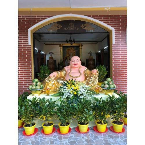 Tượng Đá Phật Di Lặc Cao 1m2 - Điêu Khắc Tượng Đá Chất Lượng Cao