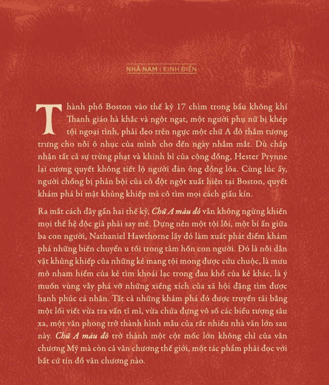 Sách - Chữ A màu đỏ (Nathaniel Hawthorne) (Nhã Nam Official)