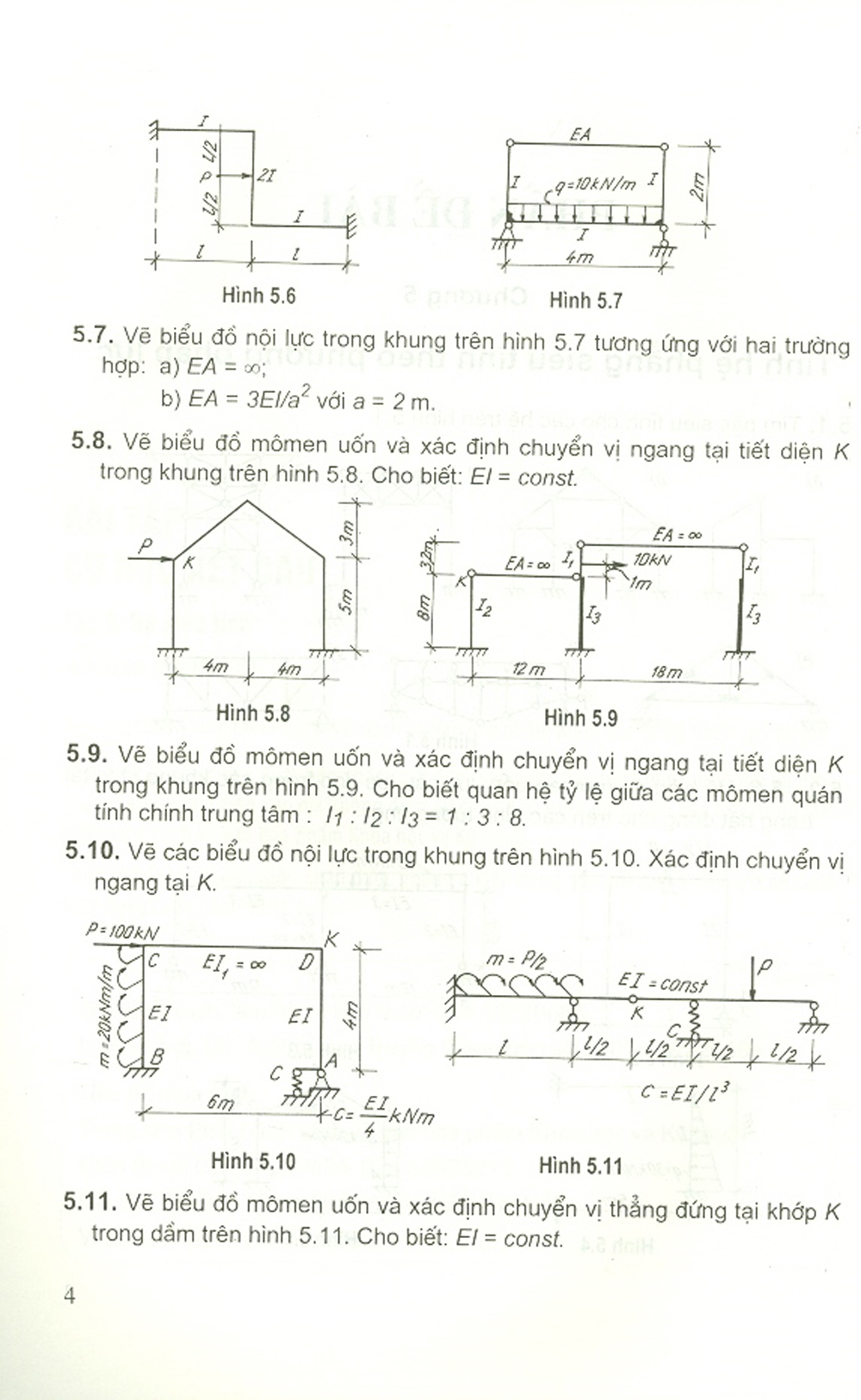 Bài Tập Cơ Học Kết Cấu - Tập 2 - Hệ Siêu Tĩnh