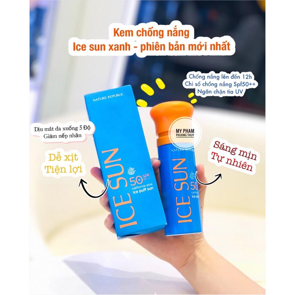 Kem Chống Nắng Ice Sun Nature Republic California Aloe SPF50+ PA+++