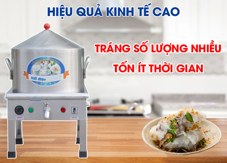 Nồi Tráng Bánh Cuốn Bằng Điện Công Nghiệp 35Cm