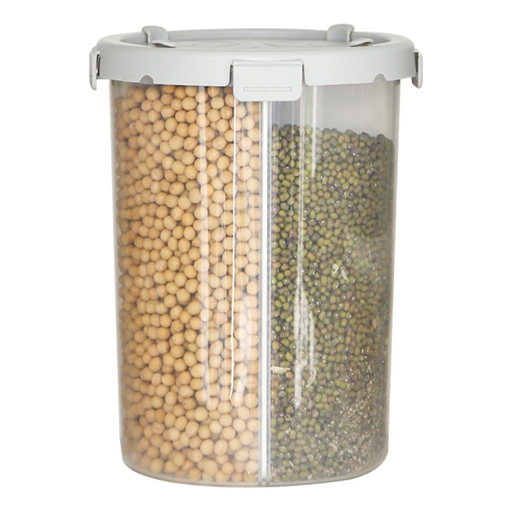 2x Multifunction Food Storage Tank Kitchen Supplies Cereal Container Bottle