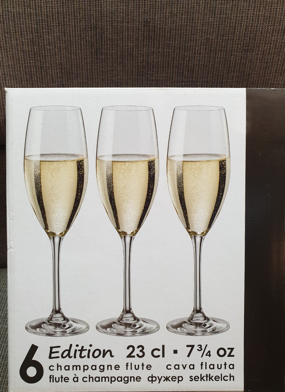 Bộ 6 ly pha lê uống champane 230 ml