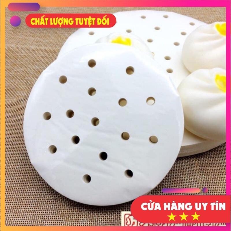 SET 100 GIẤY NẾN CHO NỒI CHIÊN KHÔNG DẦU CÓ LỖ THÔNG HƠI SIZE 23cm