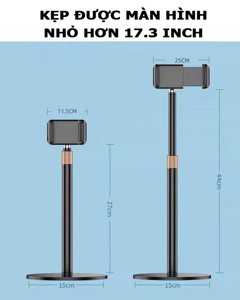 Giá Đỡ Màn Hình Di Động 15.6 inch; Màn Hình Ngang Dọc; Kẹp Máy Tính Bảng; Thay Đổi Chiều Cao; Màn Hình Phụ Máy Tính Để Bàn - Hàng Nhập Khẩu