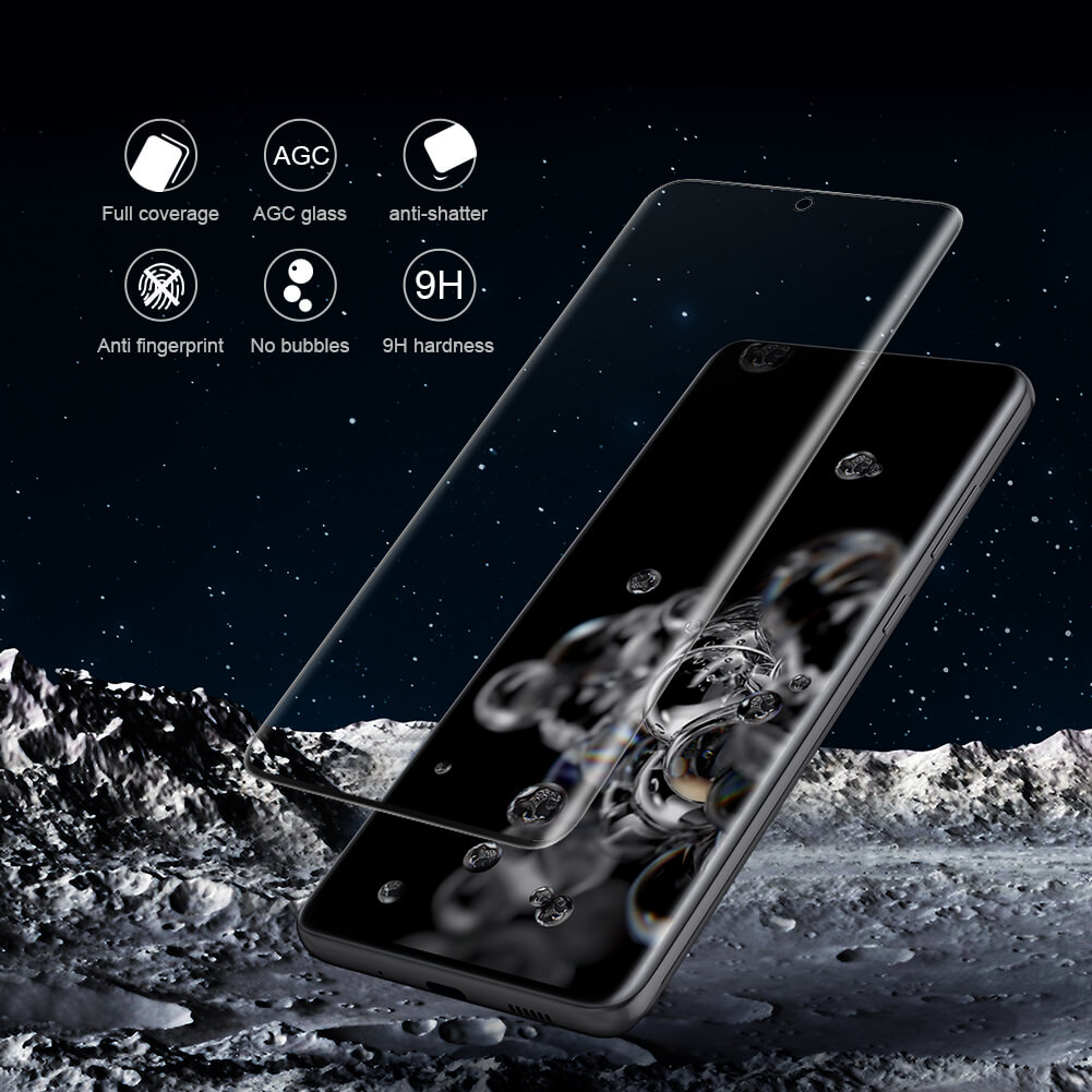 Miếng dán kính cường lực 3D full màn hình cho Samsung Galaxy S20 Ultra hiệu Nillkin CP+ Max - Hàng chính hãng