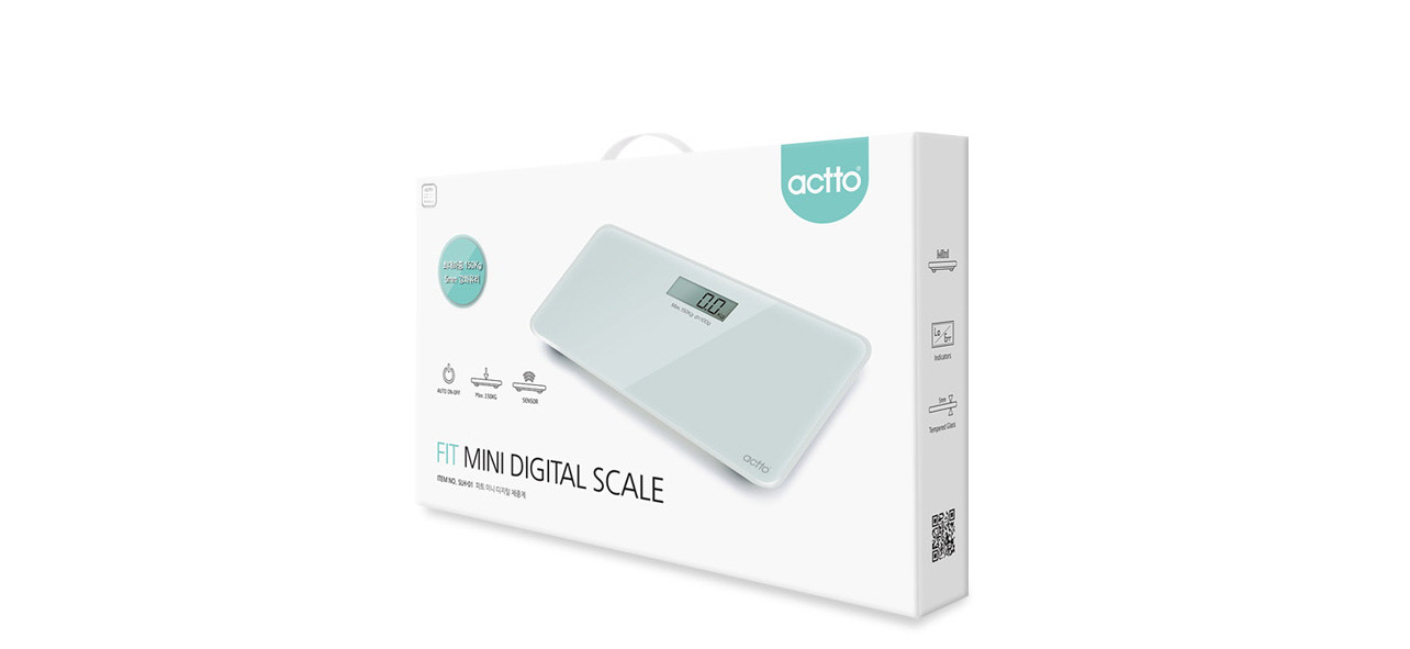 Bàn cân điện tử kỹ thuật số mini, độ chính xác cao, trọng lượng 150kg - Fit Mini Digital Scale Actto SLH-01 - Hàng chính hãng