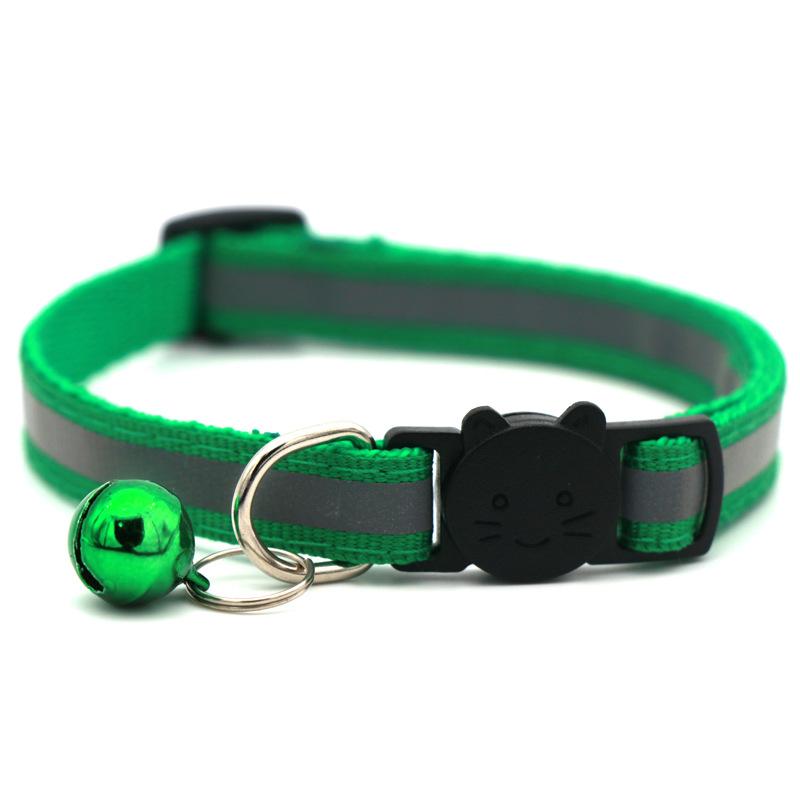 Vòng cổ mèo với chuông cổ áo Cat Cổ áo con mèo Căn cổ vật nuôi mạnh mẽ,