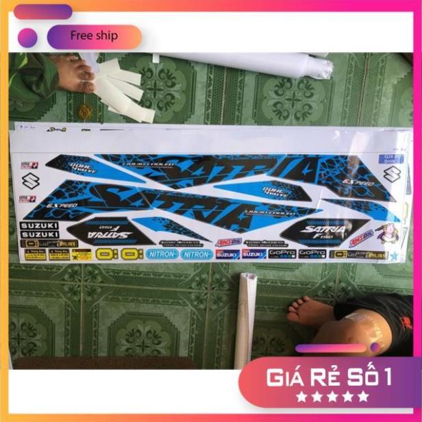 Tem rời satria fi tem 3 lớp ko bay màu bảo hành màu sắc vĩnh viễn