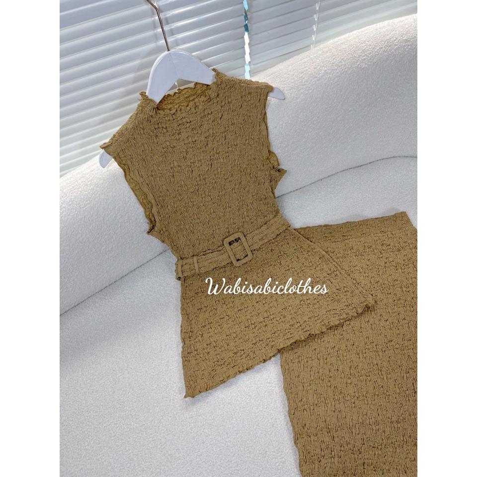 Set nhúm kèm belt Wabisabi N1301 freesize