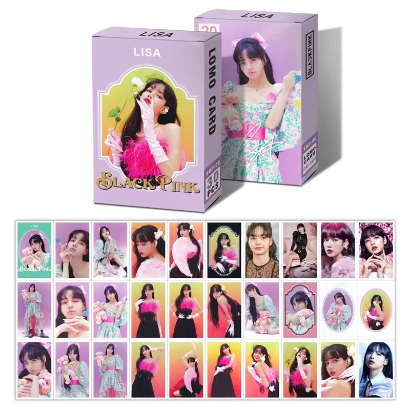 Lomo card Lisa Blackpink season greetings