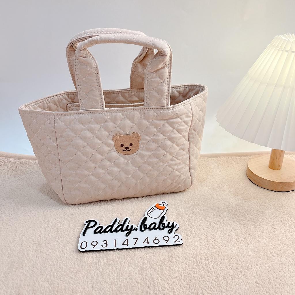 Túi mẹ Bỉm cầm tay Chezbebe Hàn Quốc size 34 x 22.5x 16.5 cm