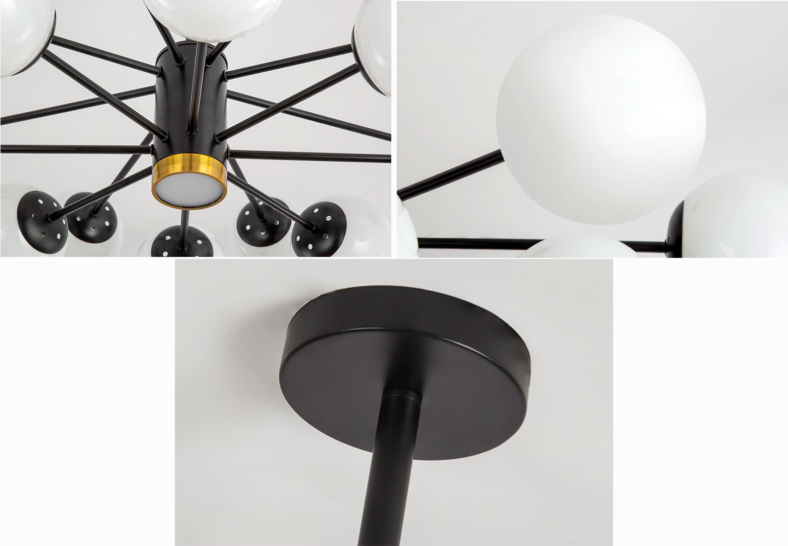 Đèn chùm ALIGA cao cấp hiện đại loại 12 bóng trang trí nội thất sang trọng - Kèm bóng LED chuyên dụng.