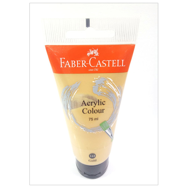 Tuýp màu vẽ ACRYLIC 75ML GOLD (Vàng) Faber 187510