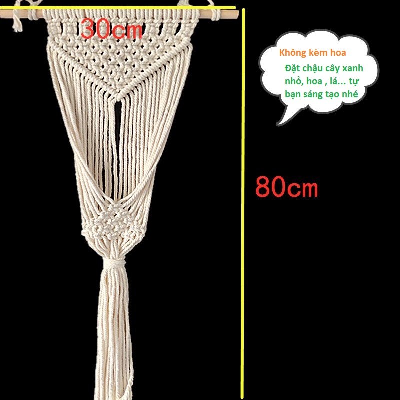 Thảm dệt Giỏ hoa Dreamcatcher vintage sang trọng