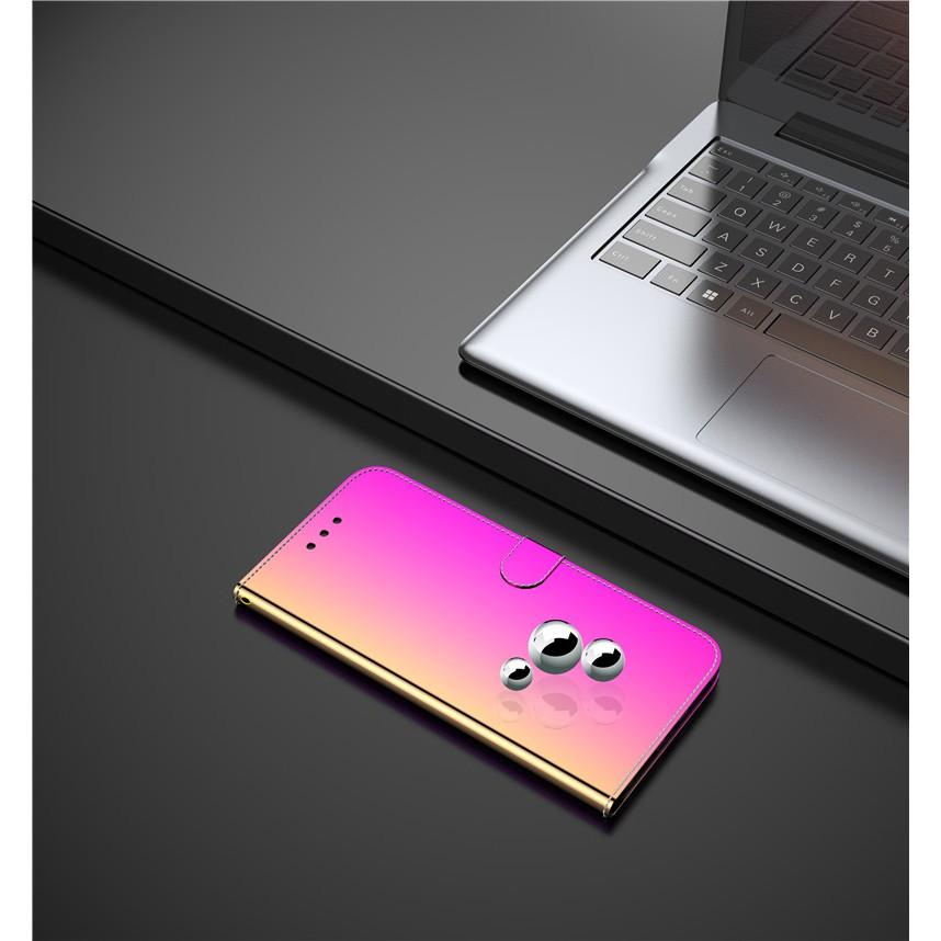 Bao Da Tráng Gương Thời Trang Sang Trọng Cho Samsung Galaxy S10 S9 S8 Plus S10E A70E